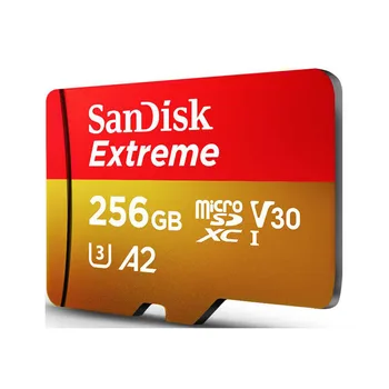 SanDisk Sākotnējā Extreme Ultra Micro SD 256 GB 128GB 64GB, 32GB 400GB Atmiņas Kartes A2 V30 U1/U3 4K MicroSD 32 64 128gb Flash atmiņas Kartes