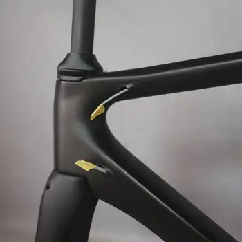Ir 2021. jauno Aero dizainu melnā krāsā Disks oglekļa ceļu velosipēds rāmis, oglekļa šķiedras racing disku velosipēdu frame700c velosipēdu TT-X3