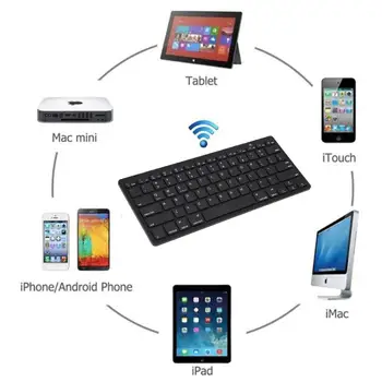 Bezvadu Bluetooth 3.0 Tastatūras Apple iPad 2 3 4 Ipad gaisā 1 2 ipad mini Atbalsta Windows, Android Sistēma, Baltā un Melnā Karstā
