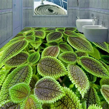 Pielāgotus Foto Tapetes, 3D Stereoskopiskās Zaļo Stāvu Mūra Dzīvojamā Istaba Vannas istaba PVC neslīdoša Ūdensnecaurlaidīga pašlīmējošas Tapetes, 3D