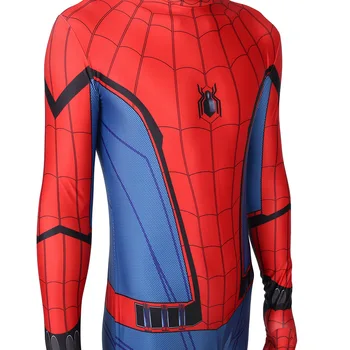 Homecoming Tērpu Halloween cosplay Supervaronis Jumpsuit Iedomātā Peter Parker Kostīmu Bodysuits Zēniem Pieaugušie/Bērni