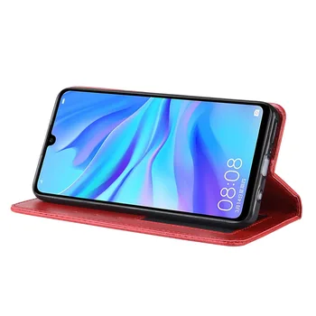 Luksusa Ādas Magnētisko Flip Case for Huawei mate 30 pro Godu 20 V20 8x 8.a Pro 10es Y6 Y7 Pro P Smart Y9 2019 Y5 2018 Vāciņu
