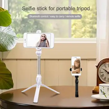 3 in 1 XT10 Bezvadu Bluetooth selfie Stick Pagarināt Monopod Rokas Mini Statīvs Ar palo selfie Tālvadības Slēdža Turētājs Stiprinājums