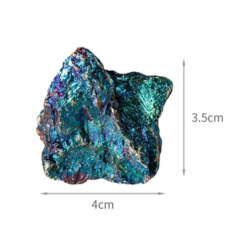 1gb Dabas Chalcopyrite Azurite Malahīts kvarca Kristāls Pyrite Gem Minerālu Paraugu Reiki Dziedniecības Akmens