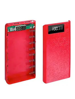 5V Dual USB LCD Digitālais Displejs 8*18650 Power Bank Akumulatora Lādētājs Kaste Mobilo Telefonu Lādētāju DIY Apvalks Case For Iphone 11 Pro
