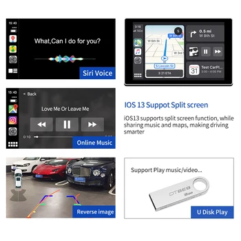 Bezvadu CarPlay Par Lexus Kursorsviru NX ES RX GS IR UX CT LS LX LC RC Android Auto Auto Multimedia player, Spogulis, TV Kastē