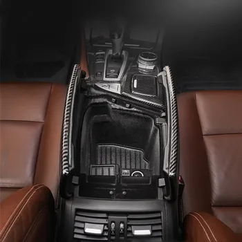 Par kreisās puses vadītāja 2011-2017 BMW 5. Sērijas F10ABS oglekļa šķiedras style center console elkoņbalsti uzglabāšanas kaste seguma apdares