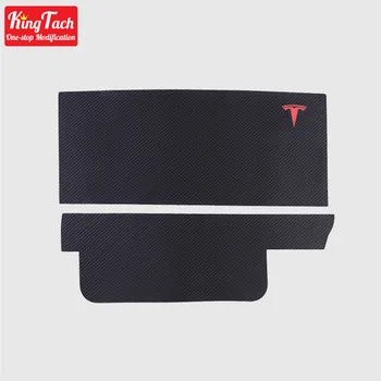 Ar cimdiem anti-kick spilventiņu Tesla Model 3 interjers Ādas aizsardzības Mat modificēti Auto piederumi apdares