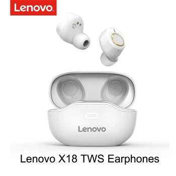 Jaunais Lenovo X18 TWS Austiņas Bezvadu Bluetooth 5.0 Super Gaismas Austiņu Ilgu akumulatora Pieskāriena Taustiņus, Austiņas Sweatproof Sporta Earbuds