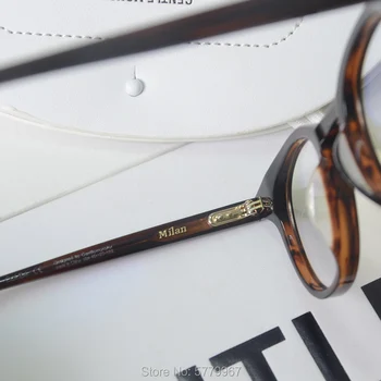 Maiga Milānas Vintage Optiskās Brilles Rāmji Olivers Acetāts Lasīšanas Brilles Sievietēm, Vīriešiem Tuvredzība Recepte Briļļu Rāmji