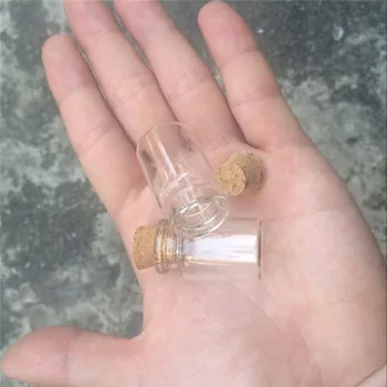 22*35*12.5 mm 6ml Caurspīdīga Stikla Pudeles ar Korķi Mini Flakoni, Burkas Mazo Cute Pudeles 6ml 100gab Bezmaksas Piegāde