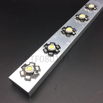 5gab/daudz Augstas Jaudas LED alumīnija Heatsink 300mm*25mm*12mm par 1W,3W,5W led emisijas diodes