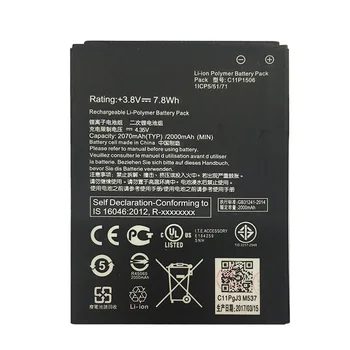 3.8 V 2070mAh C11P1506 Akumulatoru Asus Dzīvot G500TG ZC500TG Z00VD ZenFone Iet 5.5 collu Izmērs