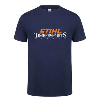 Stihl Timbersports Sērija T Krekls Vīriešiem ar Īsām Piedurknēm Kokvilnas Vasaras Cilvēks, Stihl T-krekls Mans T DS-004