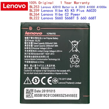 Oriģinālās Akumulatoru, Lenovo A2010 A1000 A1000m Vibe K5 K5 Plus A6020 A6020A40 A6020A46 S660 S668T S 660 668T Vibe C2 Jauda
