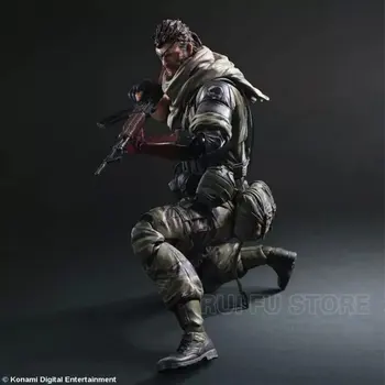 Spēlēt Mākslas 27cm Metal Gear Kluss Darbības Rādītāji Super Kustamo Locītavas Sejas Mainīt Zēni Lelle Kolekcionēšanas Spēles Raksturs Statuja Rotaļlietas