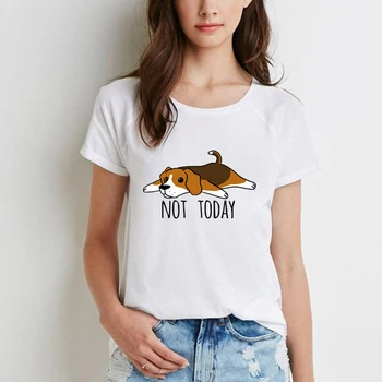 Jaunākās Modes Smieklīgi, T Krekli, Sieviešu Bīgls Triku Sieviešu T-krekls Camisetas Dzīvnieku Print paliekas uzmanīgi Bīgls Suns ar Īsām Piedurknēm Tshirt