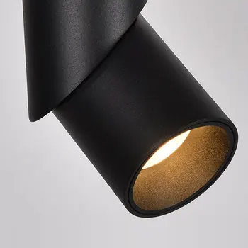 Cilindrs/Square LED Griestu gaismas Regulēšana Punktveida gaismas Intensitāti 10W Fona Sienas apgaismojuma gleznotājs izmanto veranda, Koridors