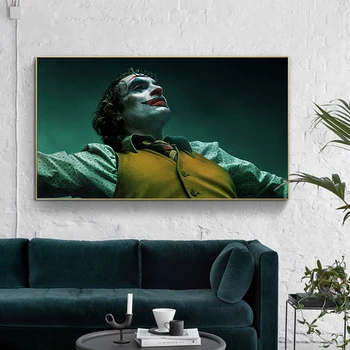 Joker Sienas Dekori Krāsošana Filmas Plakāts Portrets un Izdrukāt Sienas Mākslas Audekls Gleznošanai joker Bildes viesistaba, Mājas Dekoru