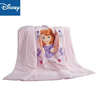 Disney sophia vasaras sega bērniem guļamistaba dekorēšana poliestera 200x230cm bērniem, mājas tekstila lētāk gultas piederumi veicināšana