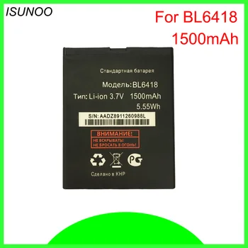 ISUNOO BL 6418 Akumulatoru LIDOT FS404 Stratus 3 BL6418 1500mAh Baterij Batterie Baterijas