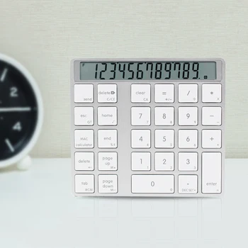 Klēpjdatoru Ultra Plānas Bluetooth Bezvadu Ciparu Tastatūru, atkārtoti Uzlādējams 28keys Ciparu Tastatūra Mini Portatīvo Kalkulators 2 In 1