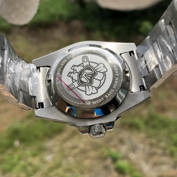 STEELDIVE mens niršanas pulksteņi,top luksusa zīmolu vīriešu automātiskā skatīties 200m ūdensizturīgs rokas pulkstenis Šveice gaismas pulkstenis sapphire