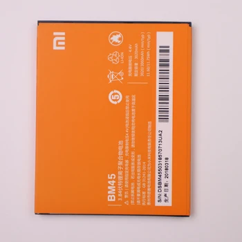 2020 Gadiem Sākotnējā BM45 Mobilā Tālruņa Akumulatoru Xiaomi Redmi 2. Piezīme Hongmi Note2 Rezerves Bateriju Reālā Ietilpība 3020mAh