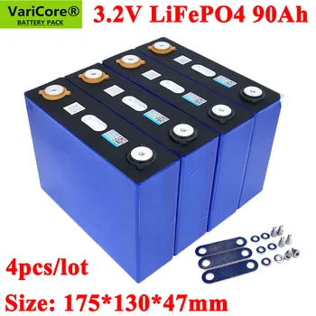 4GAB VariCore 3.2 V 90Ah LiFePO4 baterijas var veidot 12V baterija Litija-dzelzs phospha 90000mAh Var veikt Laivu akumulatori, auto batteriy