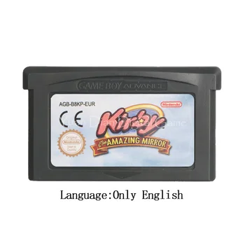 Nintendo GBA Video Spēļu Kārtridžu Konsoli Kartes Kirby & Amazing Mirror ES Versija
