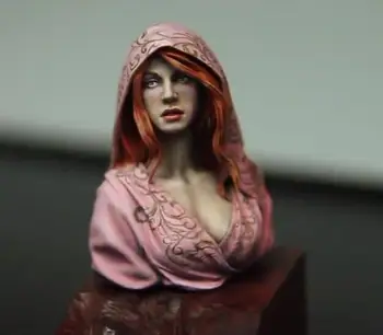 1/12 seno amatpersona sievietes krūtis Sveķu attēls Modelis komplekti, Miniatūras gk Unassembly Unpainted
