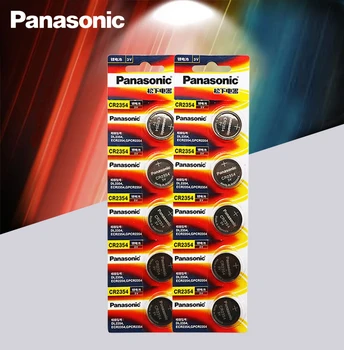 10pcs Oriģinālais Akumulators Panasonic Automašīnas tālvadības atslēgu 3 V Litija bateriju CR2354 pogu akumulatora instruments un skaitītājs baterijas