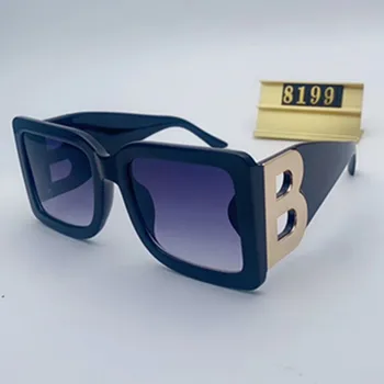 Jaunu Vēstuli Laukumā Saulesbrilles Sieviešu Retro Zīmola Dizaina Modes Plaša Kāju, Saules Brilles Dāmas Gafas Brilles UV400 Āra Oculos