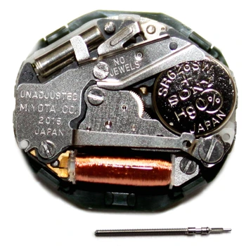 Līdz. MIYOTA. gadam Kvarca pulksteņa mehānismu ar datumu, Baterija Iekļauta Aizstāt Remonts