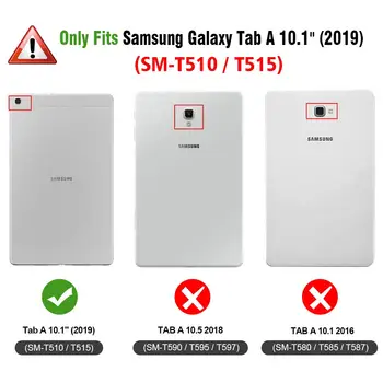Galaxy Tab 10.1 2019 Gadījumā, Triecienizturīgs Augsta Trieciena Izturīgs smagām Bruņām sedz, lai Samsung Galaxy Tab 10.1 T510 T515