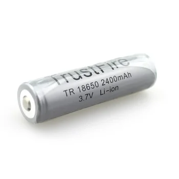 TrustFire TR 18650 3.7 V, 2400mAh Kameras Zibspuldzes Zibspuldzes Litija-jonu Aizsargāta 18650 Akumulatoru Uzlādējamo Akumulatoru ar PCB