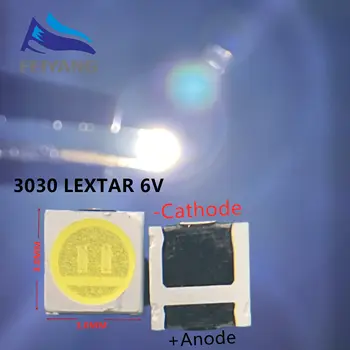 200pcs Lextar LED Apgaismojums High Power LED 1.8 W 3030 6V balts 150-187LM PT30W45 V1 TV Piemērošanu 3030 smd led diodes