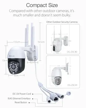 DIGOO DG-P05 1080P PTZ IP Kameras Wifi Āra Ātrums Dome Bezvadu Wifi Drošības Kameru Ūdensizturīgs Tīklu CCTV Uzraudzības