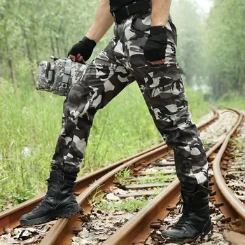 Taktiskā Kravas Bikses Vīriešu Militārā Black Python Maskēties Kaujas Bikses Armijas Darba Medības Bikses Joggers Vīriešiem Homme Pantalon