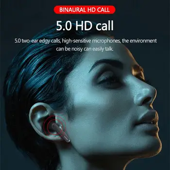 Lenovo HT28 TWS 5.0 Taisnība Bezvadu Bluetooth Austiņas Dziļi Bass Earbuds, Stereo Touch Kontroli Auto Pievienojiet Austiņas 400mAH