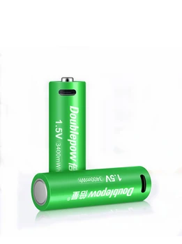 2gab/daudz Jaunu 1,5 V AA uzlādējamas baterijas 3400mWh USB uzlādējams litija baterija, ātrā uzlāde caur Micro USB kabeļa