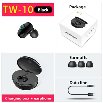 Viena Austiņa Bluetooth Bezvadu austiņu Sporta TWS Fone de Ouvido Stereo Magnētisko Iesūkšanas Austiņas Ar Uzlādes Nodalījumā