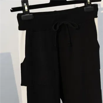 TYHRU Sieviete, Tērpi, Džemperis Adīt Gadījuma Treniņtērpi +Savelces Elastīgās Bikses Divas Gabals Komplekti, Sieviešu Apģērbs