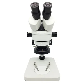 Rūpniecības Trinokulara Stereo Mikroskopu 7X-45X Tālummaiņas Mikroskopa LED Ring Light 5MP USB Digitālā Kamera Okulāru PCB Pārbaudes