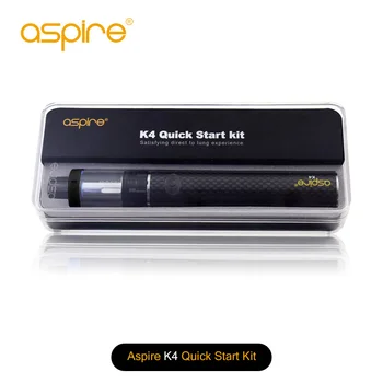 Sākotnējā Starter Kit Aspire K4 Quick Start Vape Komplektā 3.5 ML Cleito Tvertne 2000mah Akumulators Vape Pildspalvu Elektroniskās Cigaretes Vaperador Vaper