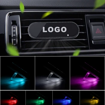 Auto Interjera RGB Smaržas Gaismas USB Gaisa Atsvaidzinātāji Lampas Clip-on Izplūdes Gaisa Kondicionēšanas Ventilācijas Ford Opel Honda Hummer Mazda