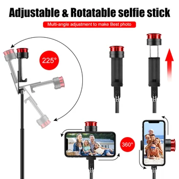 Cafele Bezvadu Bluetooth Selfie Nūju Huawei iPhone Xiaomi Pagarināt Salokāms Monopod Telefona Kameras Tālvadības pulti