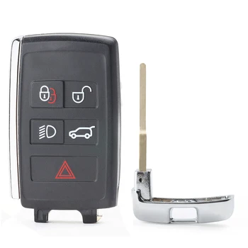 KEYECU Modificētu Smart Remote Auto Atslēgu 315MHz/433MHz Fob par Land Rover LR2 LR4 2012. -. gadam,Range Rover Evoque /Sports KOBJTF10A