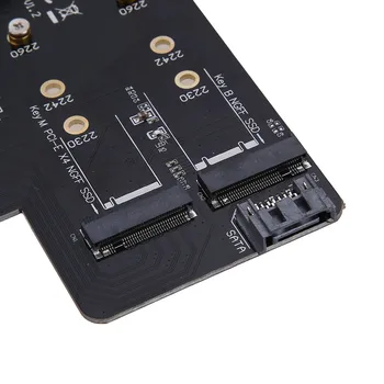 Dual M. 2 PCIe Adapteri M2 SSD NVME M Taustiņu SATA-pamatojoties B Taustiņu, lai PCI-e 3.0 x 4 Kontrolieris Converter Kartes Atbalsts 2280 2260 2242 2230