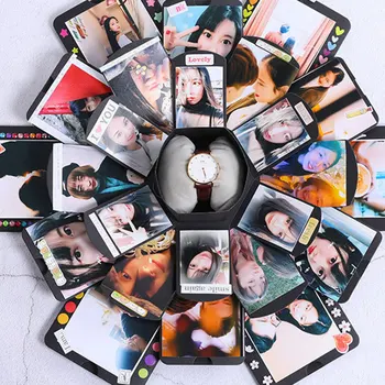 2019 Radošais Pārsteigums Puses Love Explosion Box Dāvanu Eksplozijas par Jubilejas Albums DIY Foto Albums dzimšanas dienas Dāvana